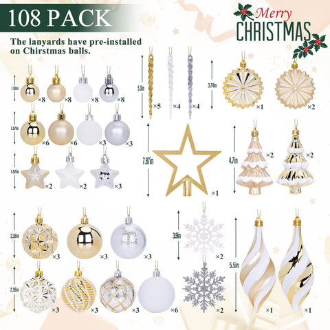 XIFAN icicle and snowflake ornaments grouping showing textured finish benefits