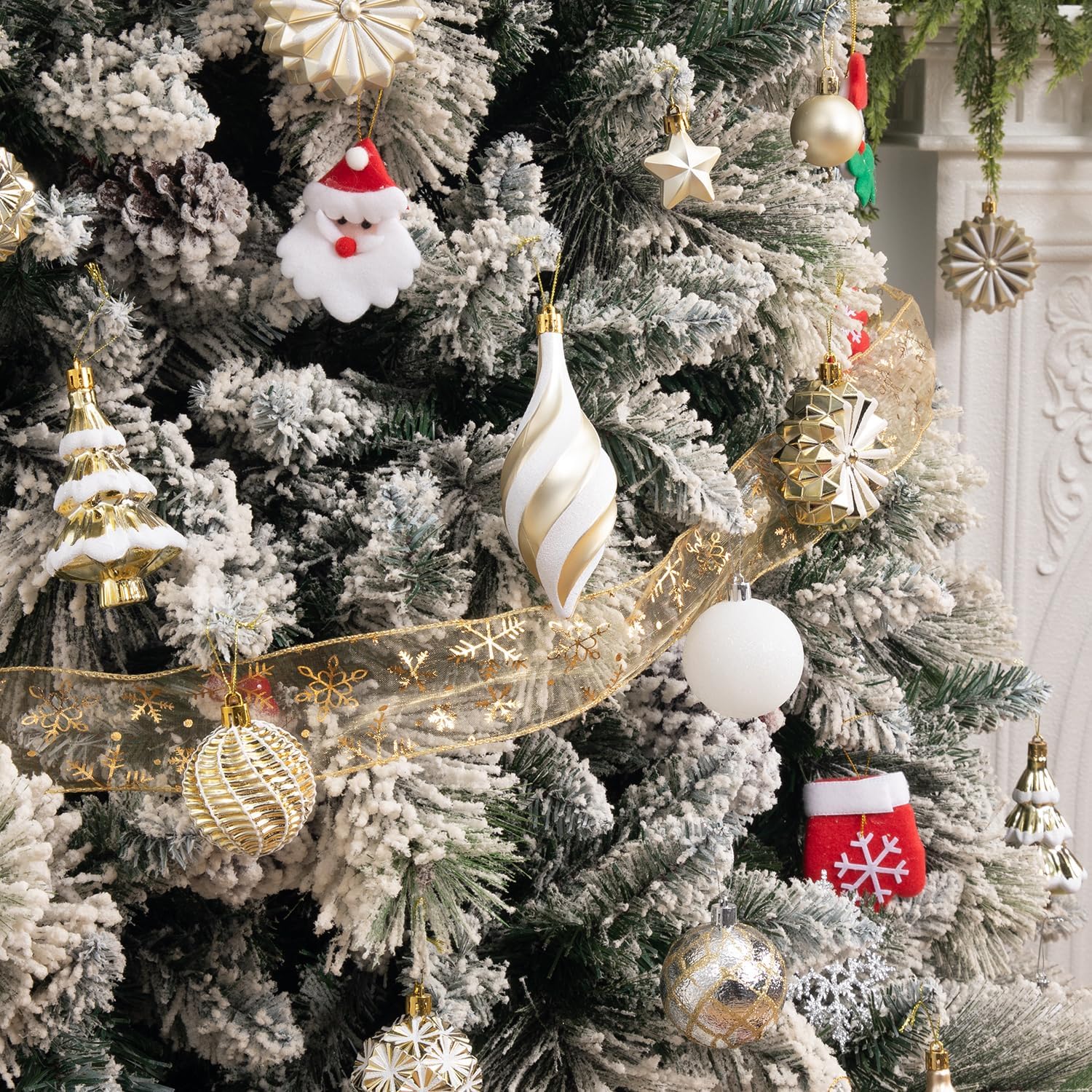 XIFAN ornament held in hand showing lightweight shatterproof plastic advantage