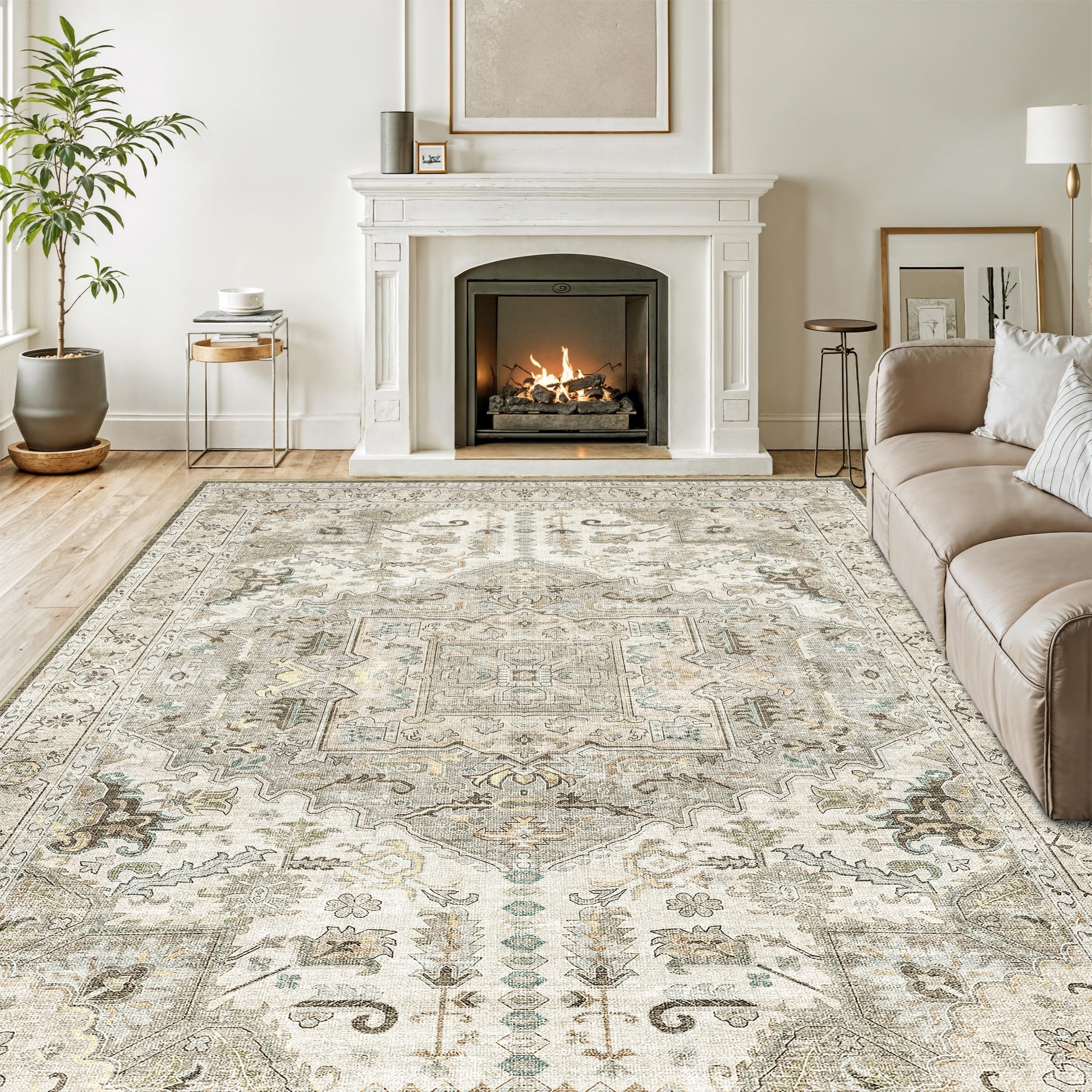 xilixili rug in living room anchoring sofa and adding warmth to space