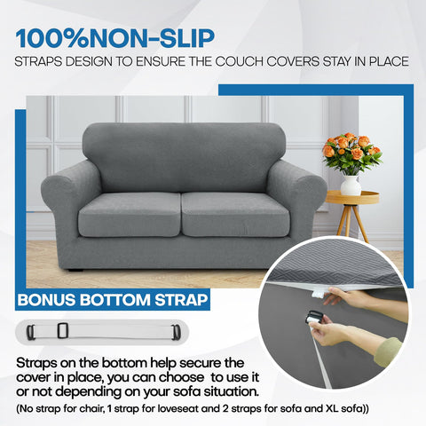 XINEAGE measuring tape beside sofa illustrating how to select size