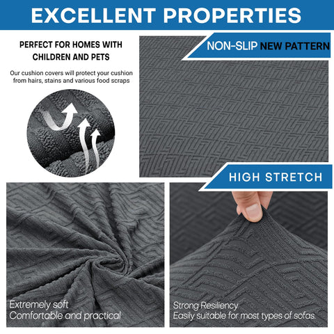 XINEAGE seat cushion close-up illustrating snug fit and removable covers