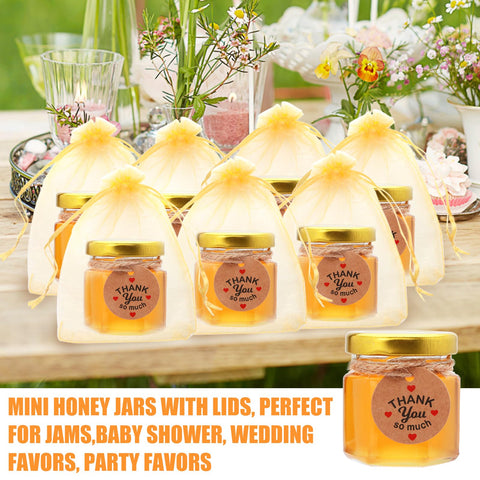 XING-RUIYANG filled jars on table styled as favors showing ready-to-serve convenience benefit