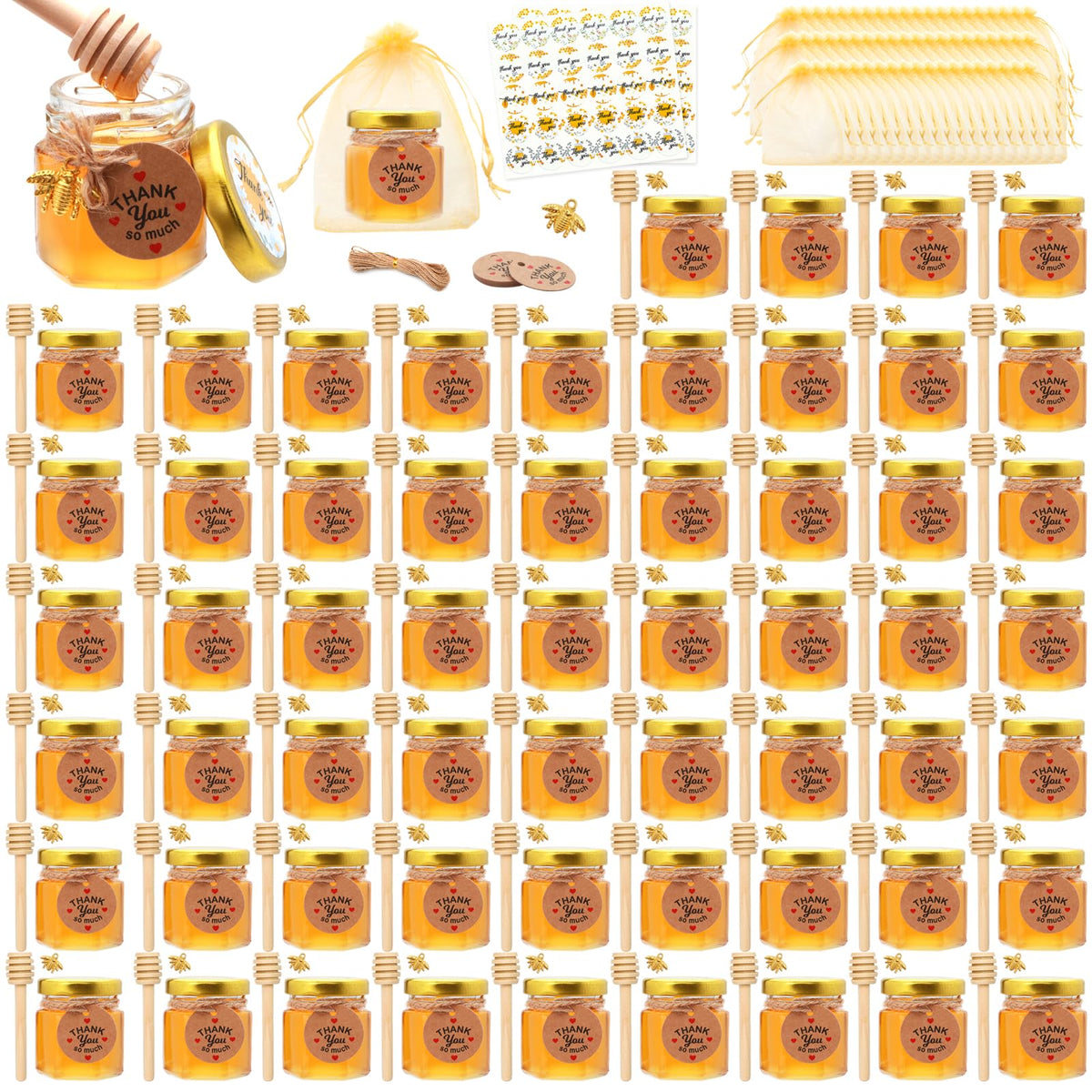XING-RUIYANG front packaging showing full 60-piece favor kit and contents benefit convenience