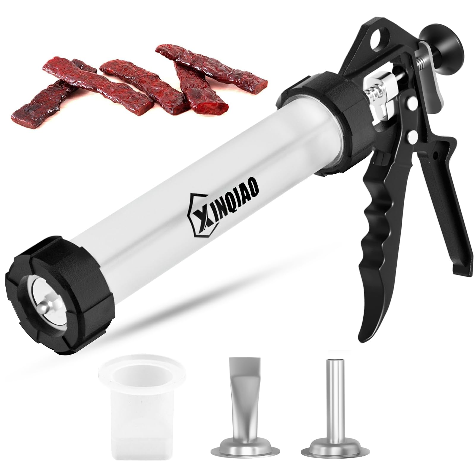 XINQIAO jerky gun front view showing compact durable design and ease of use