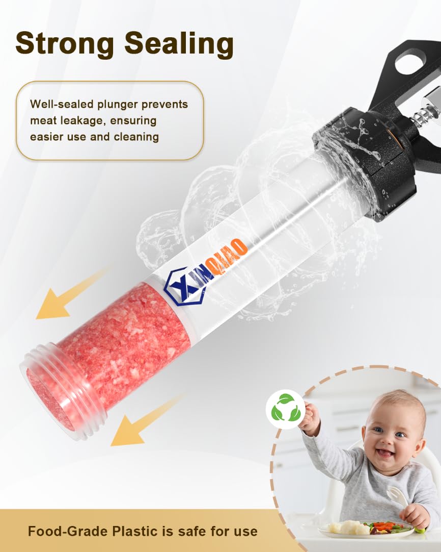 XINQIAO tube close-up highlighting smooth plastic surface for easy cleanup
