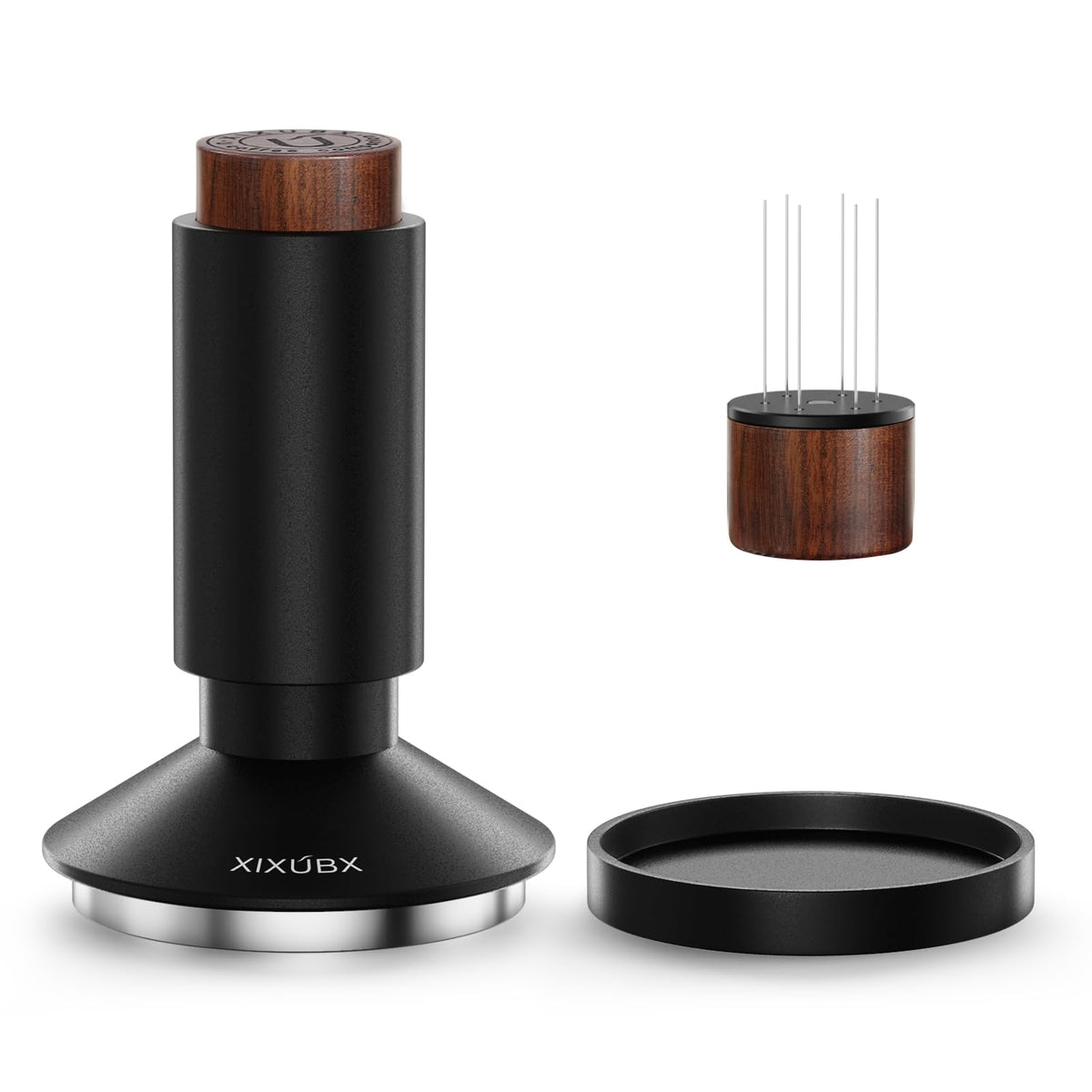 XIXUBX front view of 53mm tamper showing compact design and easy handling benefit