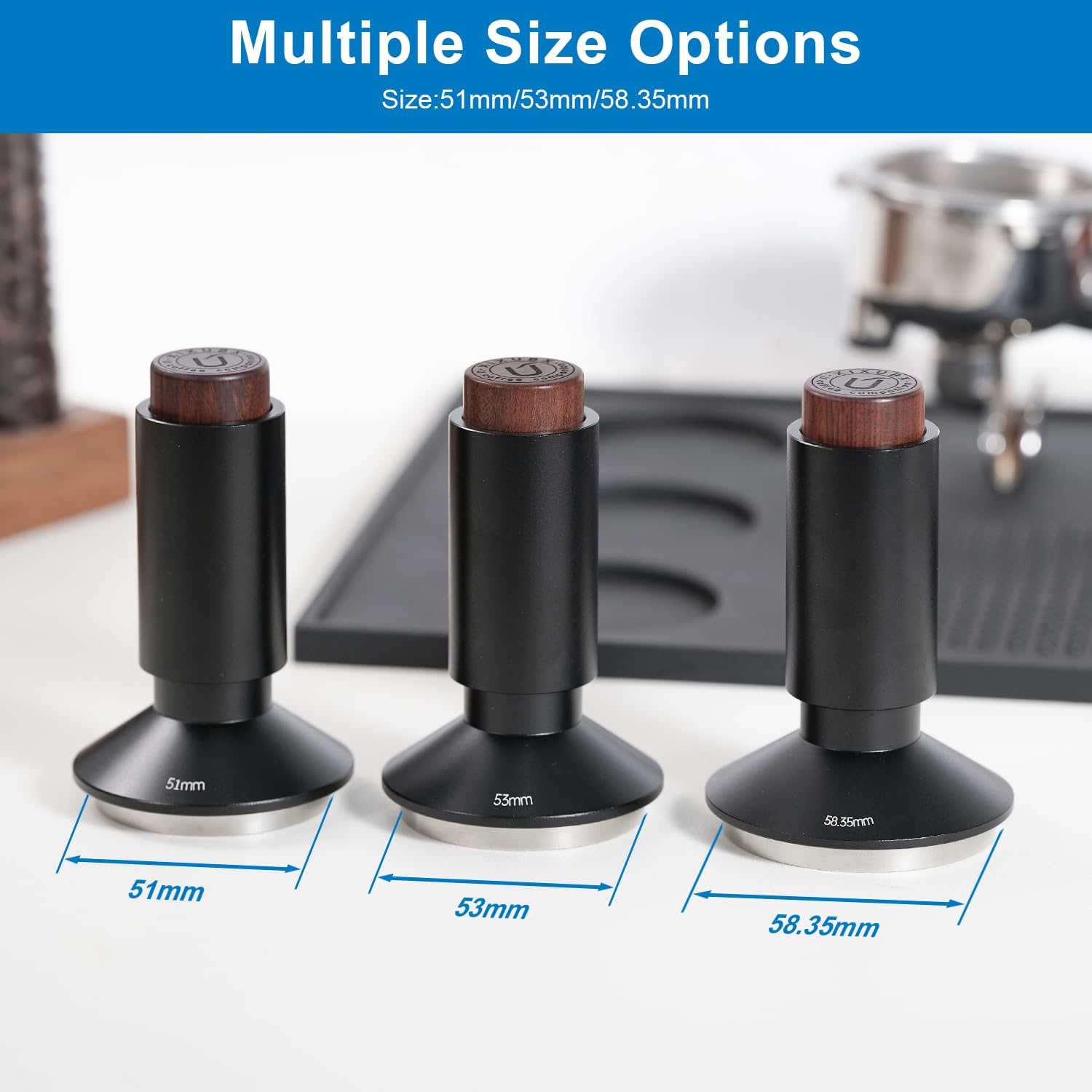 XIXUBX product on countertop next to espresso machine showing organized home setup