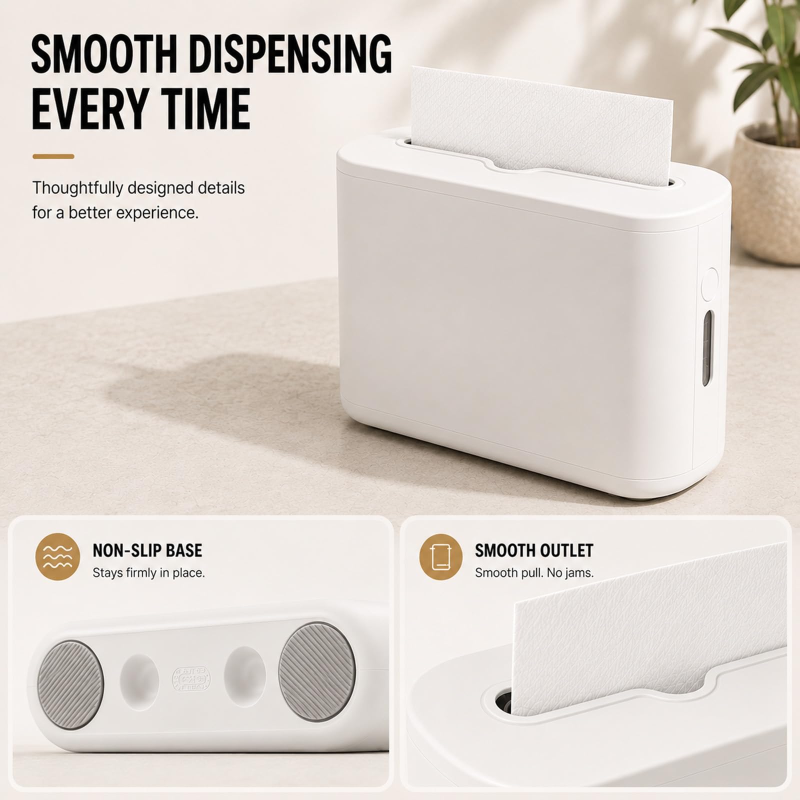 Xlxker on a kitchen sink counter offering tidy towel access and hygiene