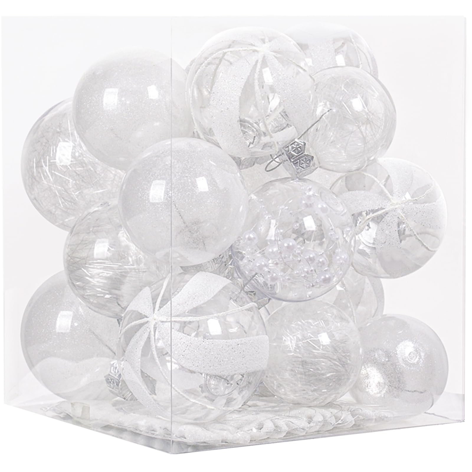 XmasExp ornaments in a cozy holiday display adding elegant accents