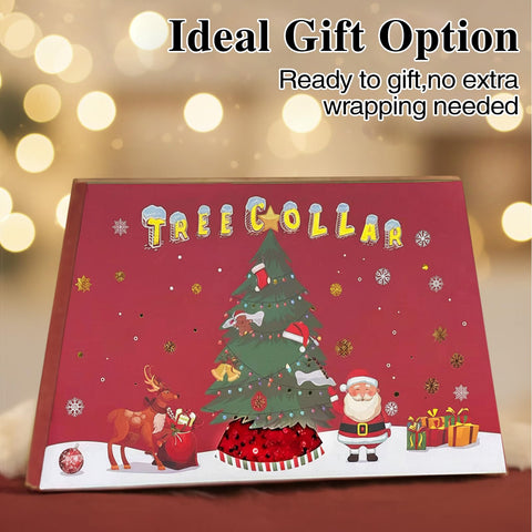 XmasExp four open panels laid flat illustrating Velcro edges and easy assembly