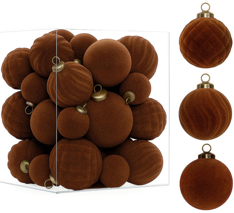 XmasExp storage box with ornaments, illustrates neat seasonal storage
