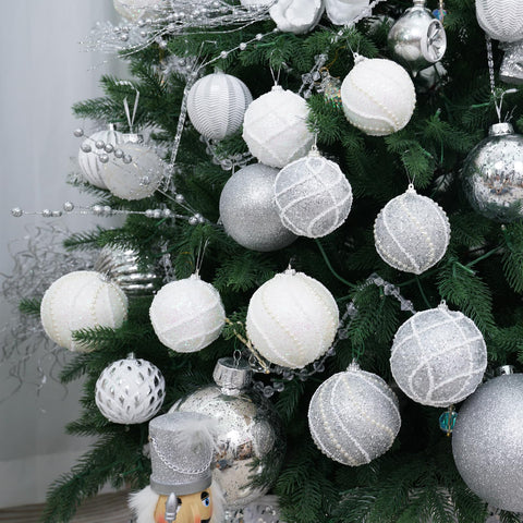 XmasExp tabletop centerpiece with ornaments offering instant holiday polish