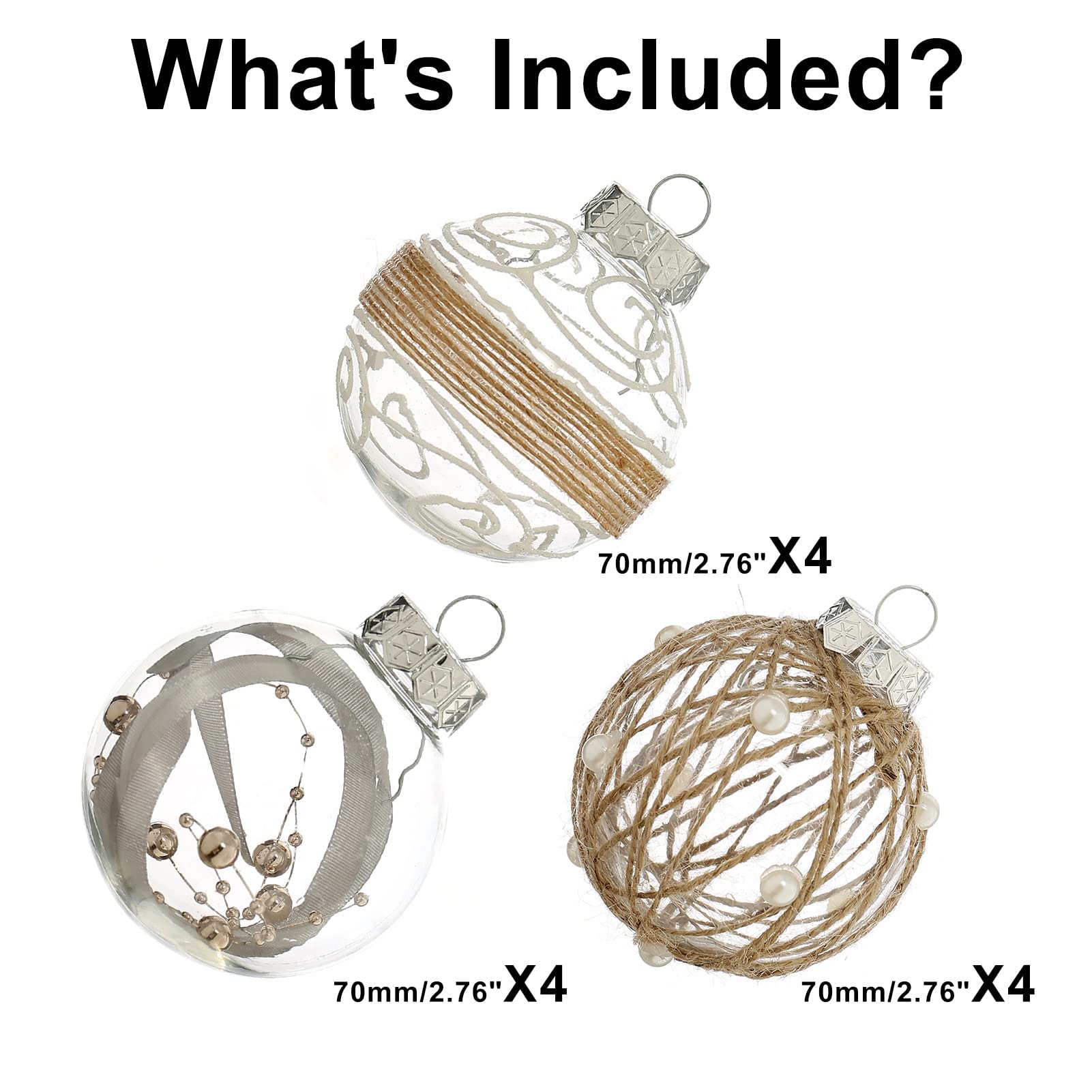 XmasExp ornaments hung on tree demonstrating rustic farmhouse ambiance benefit