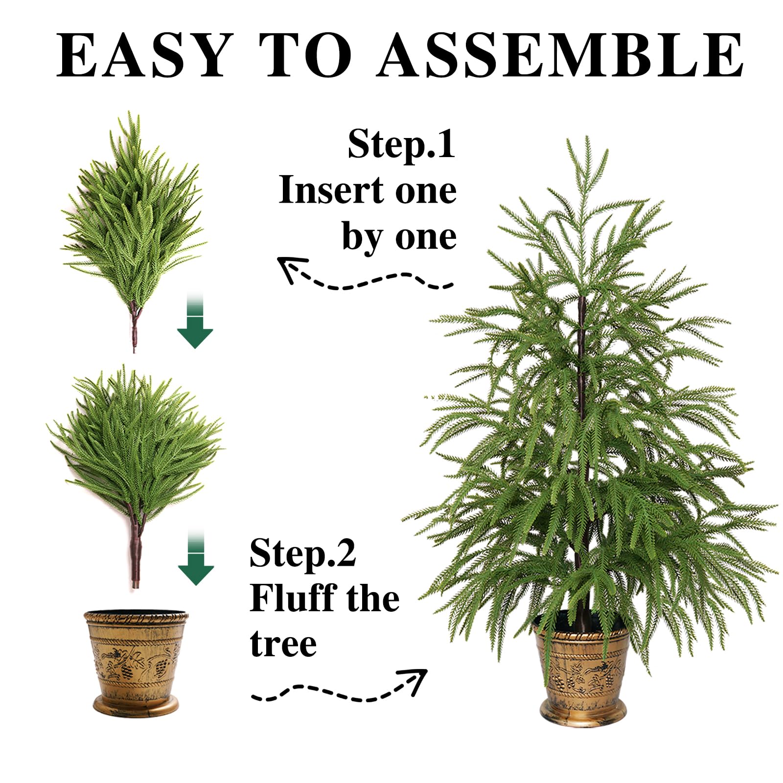 XmasExp weighted pot base detail providing stable, tip-resistant display