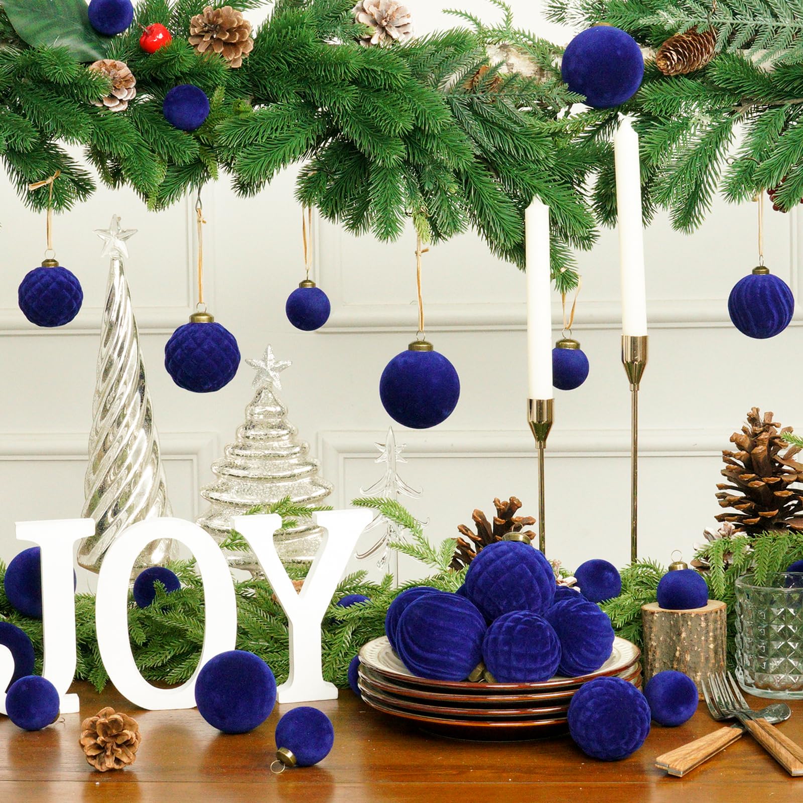 XmasExp ornaments arranged on a wreath showing versatile use and festive enhancement