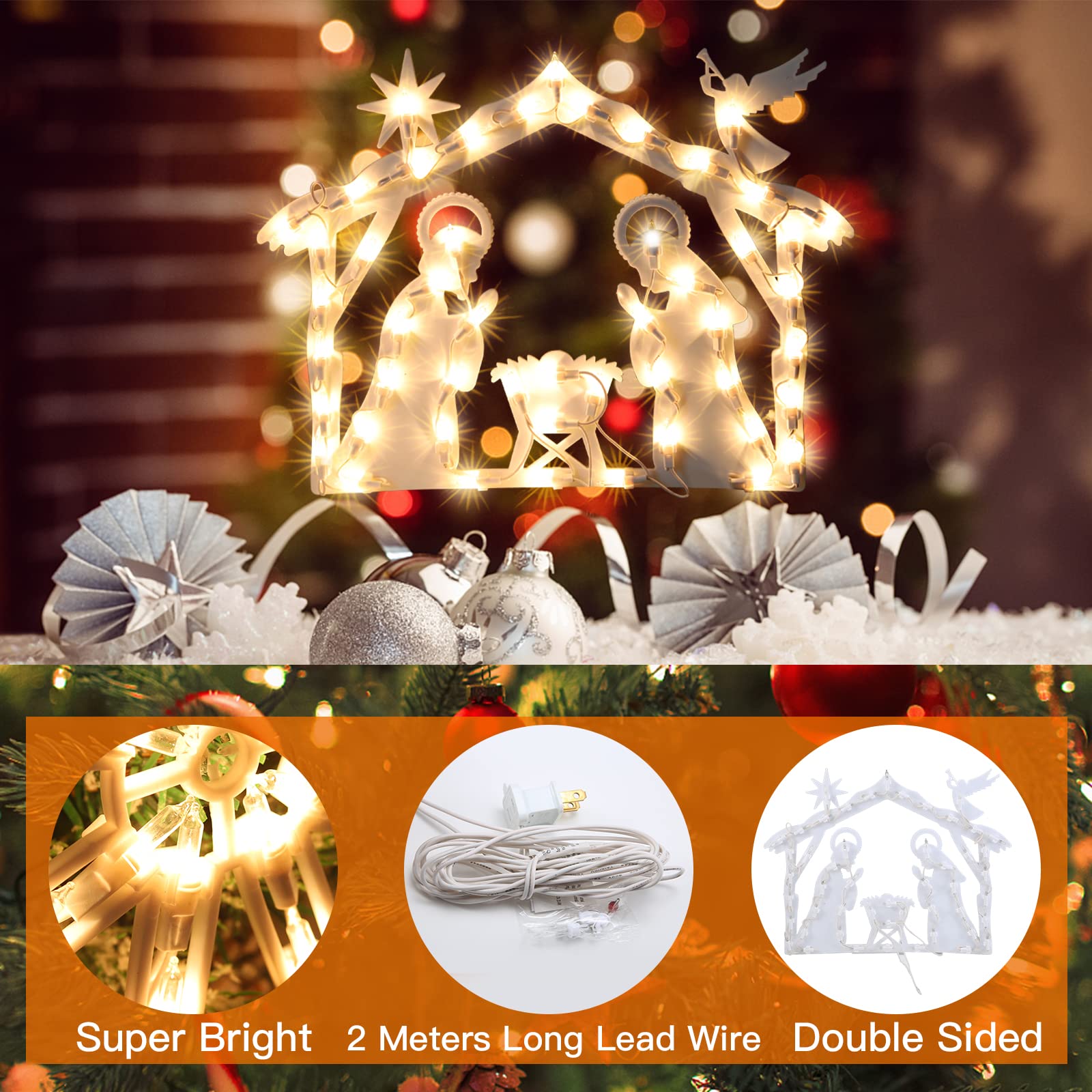 Xmasnova side profile showing slim PVC panel and sturdy construction