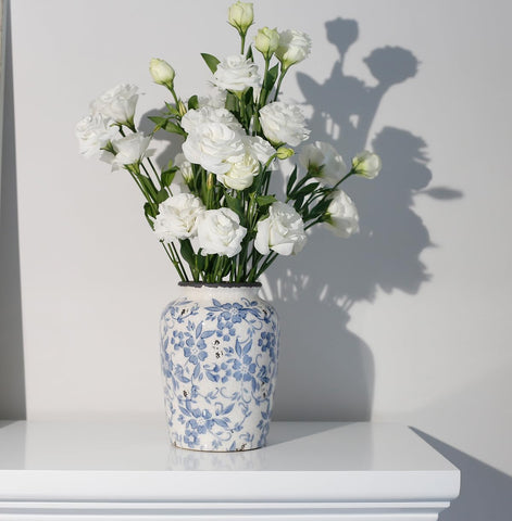 XMZXKJ close-up of floral pattern highlighting fine porcelain detail
