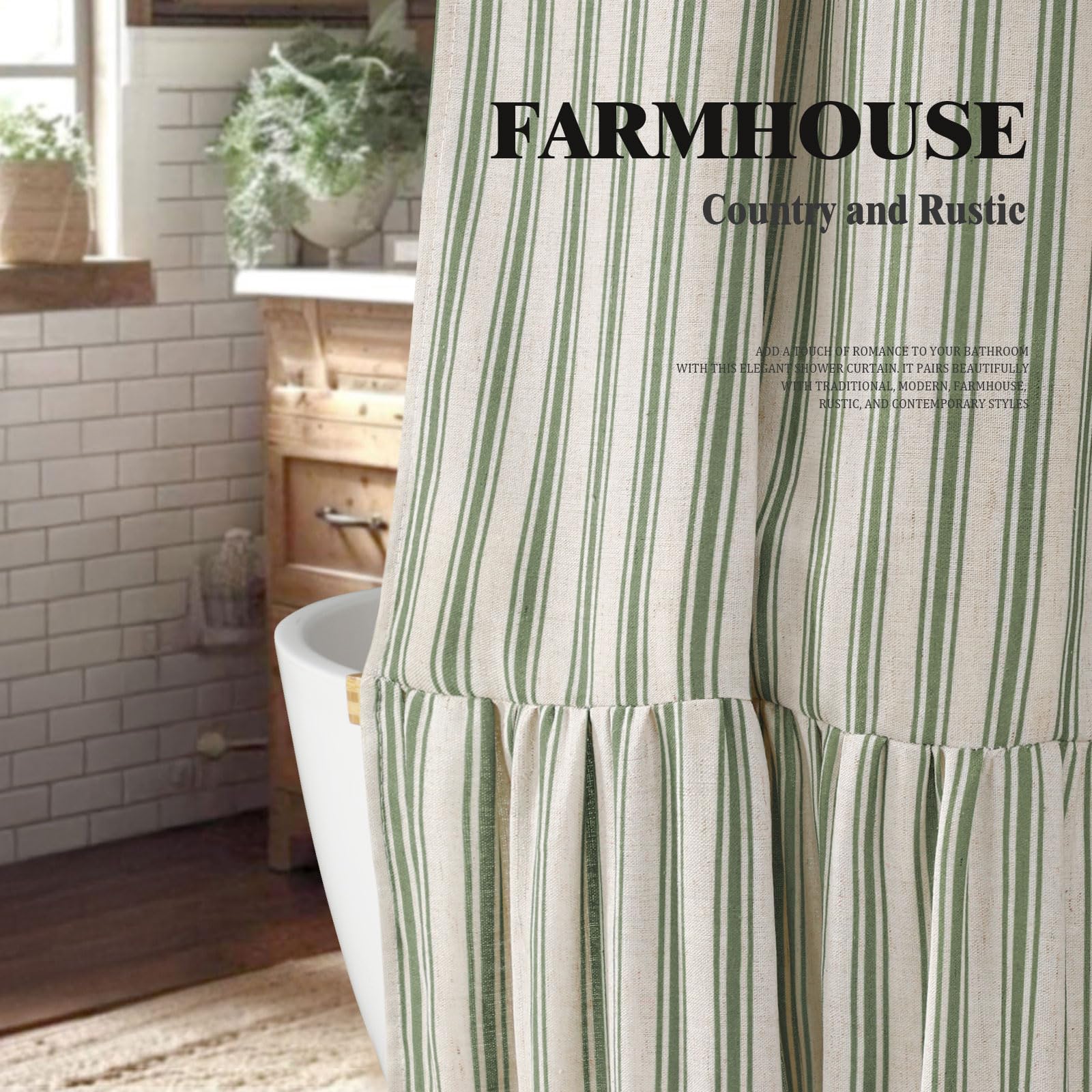 XOGUIBO close-up linen texture ruffle shows tactile detail