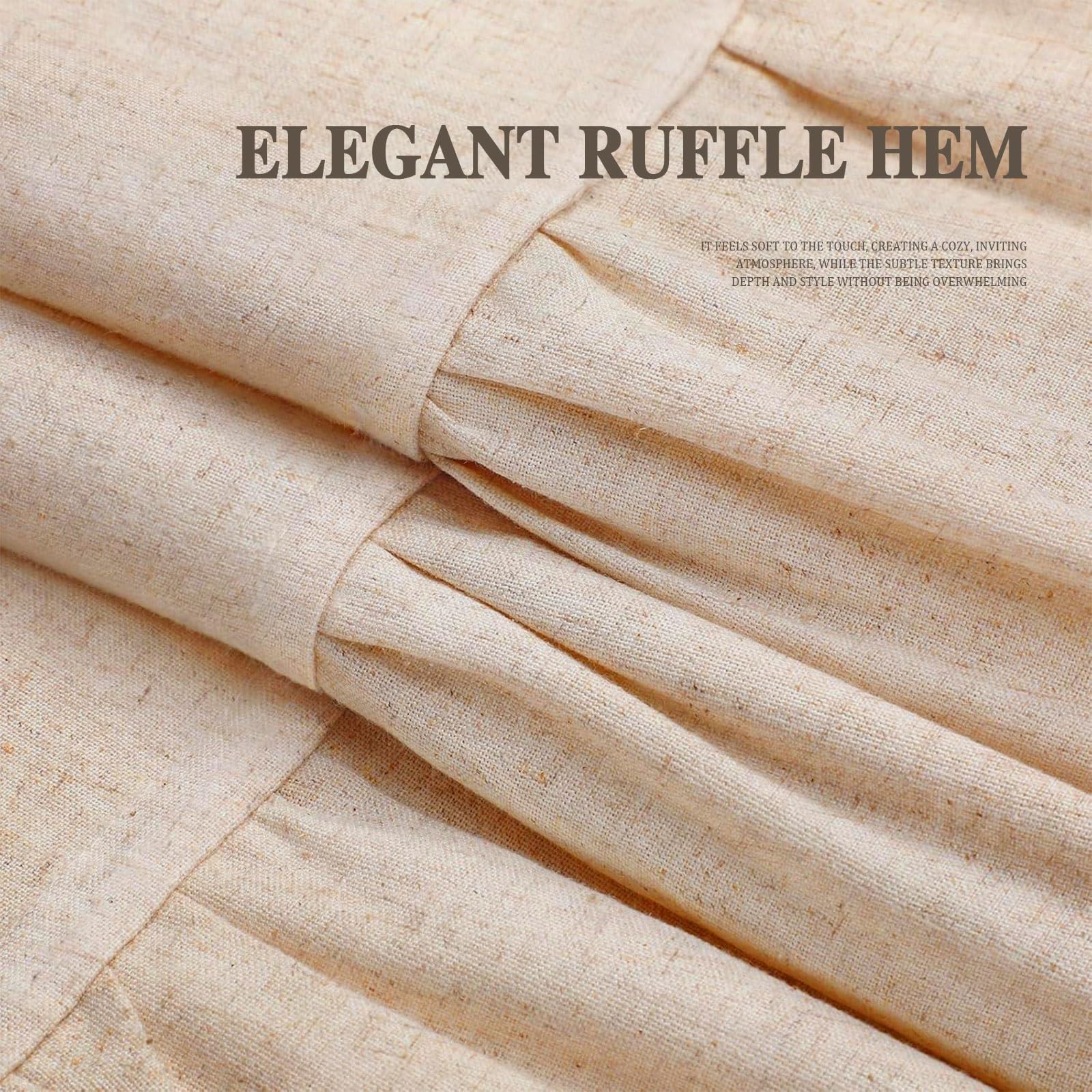 XOGUIBO curtain in styled bathroom creating warm rustic-boho atmosphere
