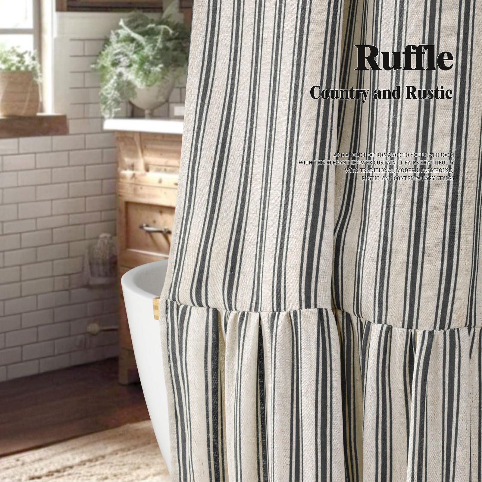 XOGUIBO close-up of ruffle hem highlighting soft decorative finish