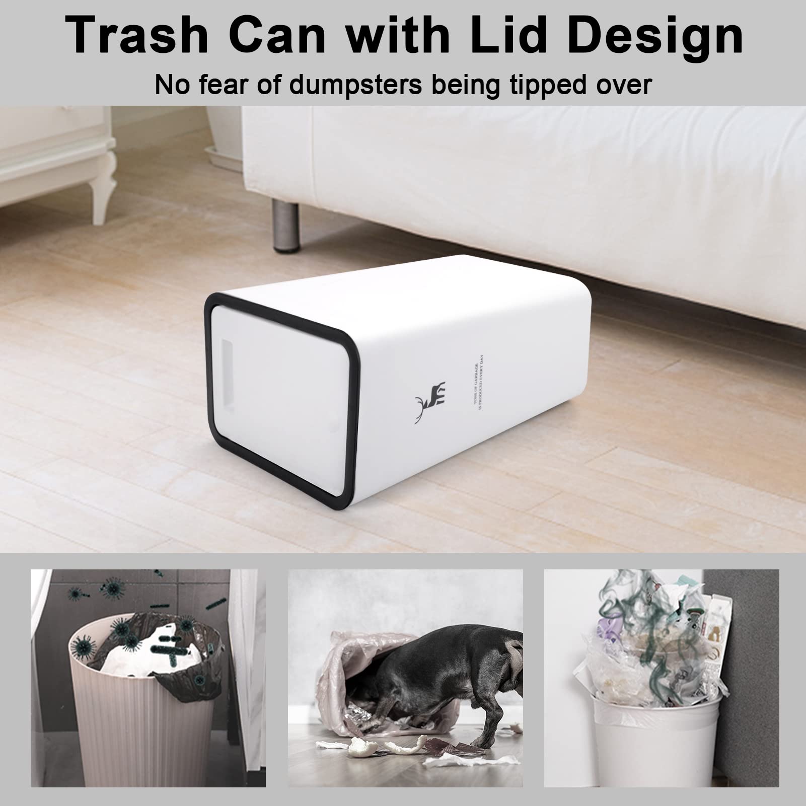 XPIY lid sealing detail showing odor isolation benefit for fresher rooms