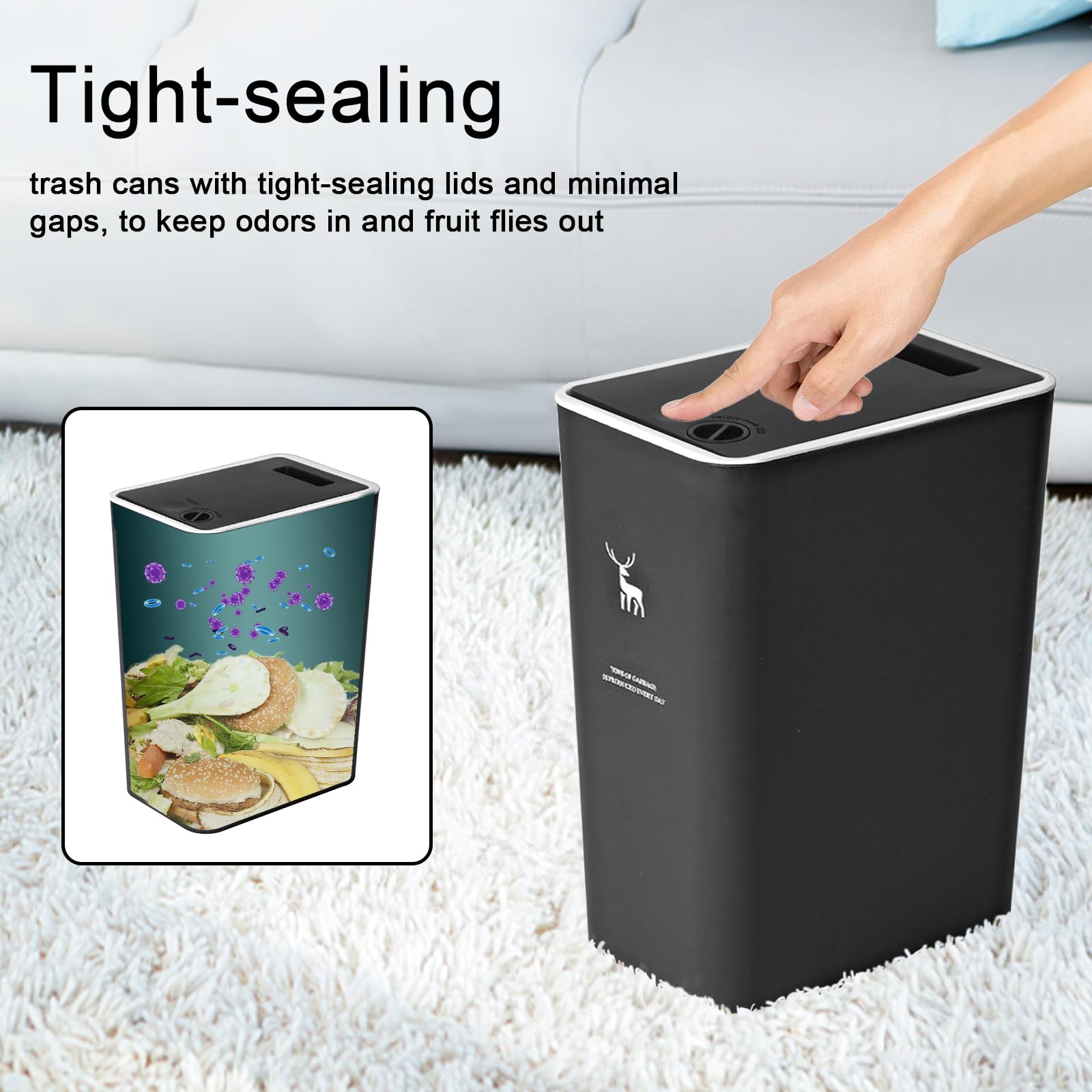 XPIY side profile tucked under sink for space-saving storage benefit