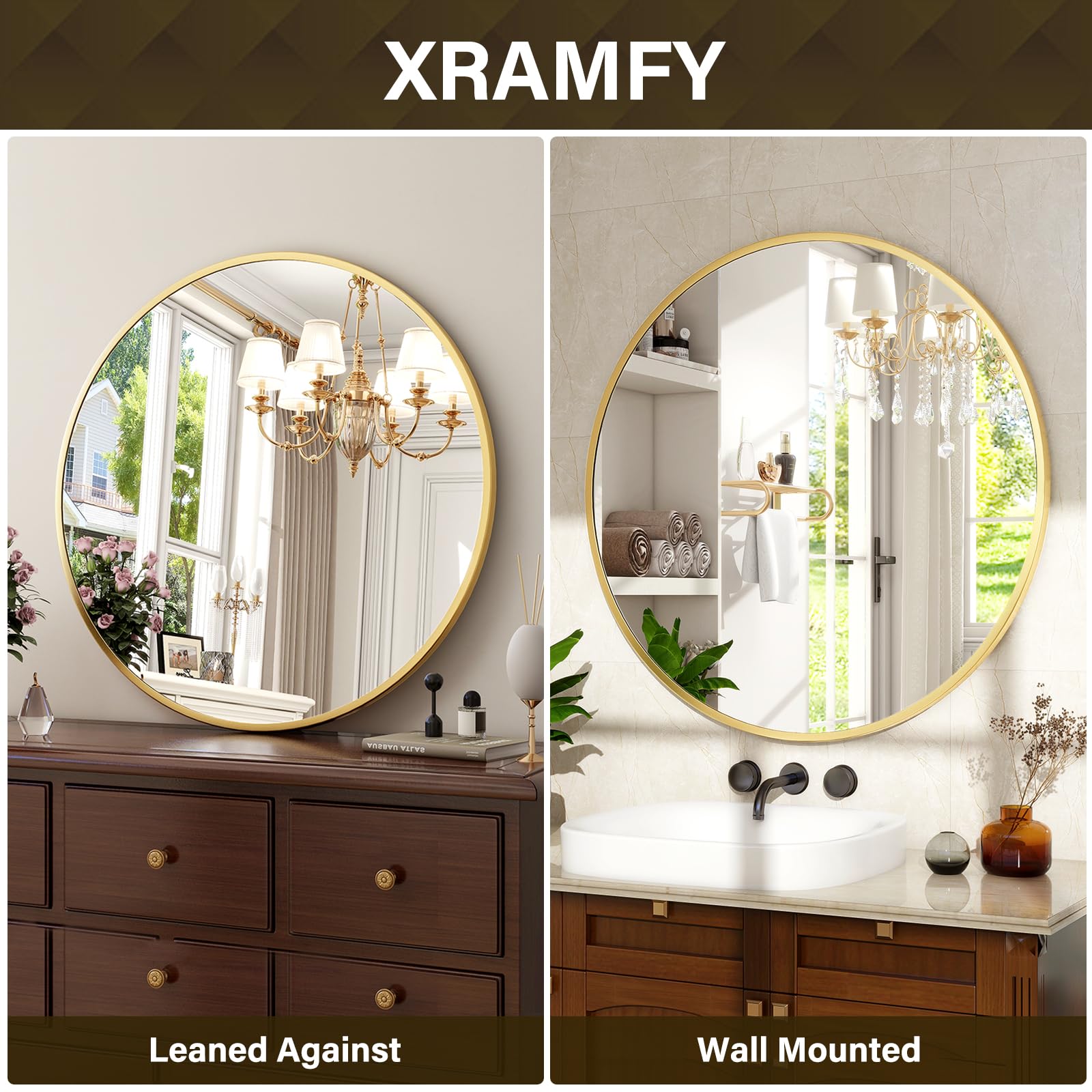 XRAMFY back view reveals included mounting hardware for secure installation