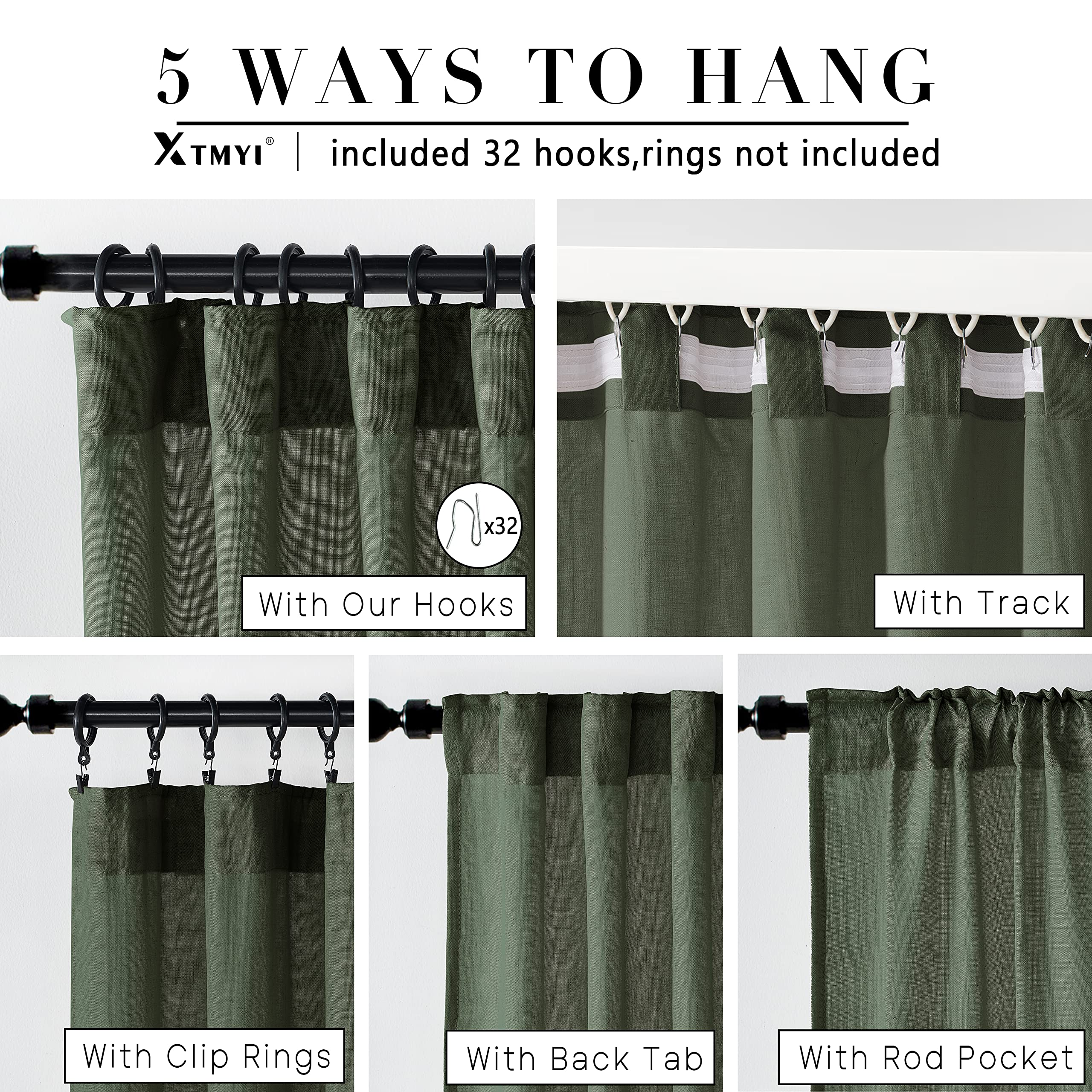 XTMYI floor-to-ceiling curtains in bedroom delivering full-length coverage