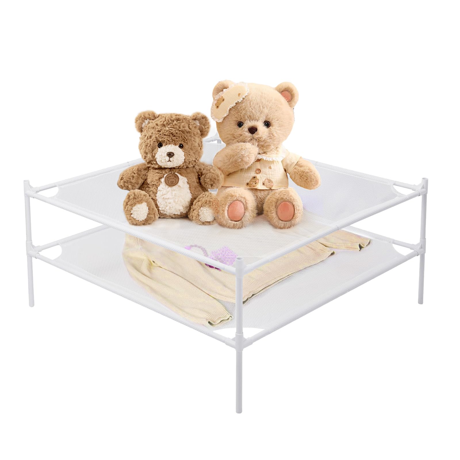 Xtsuen front view showing assembled rack and compact packaging benefit