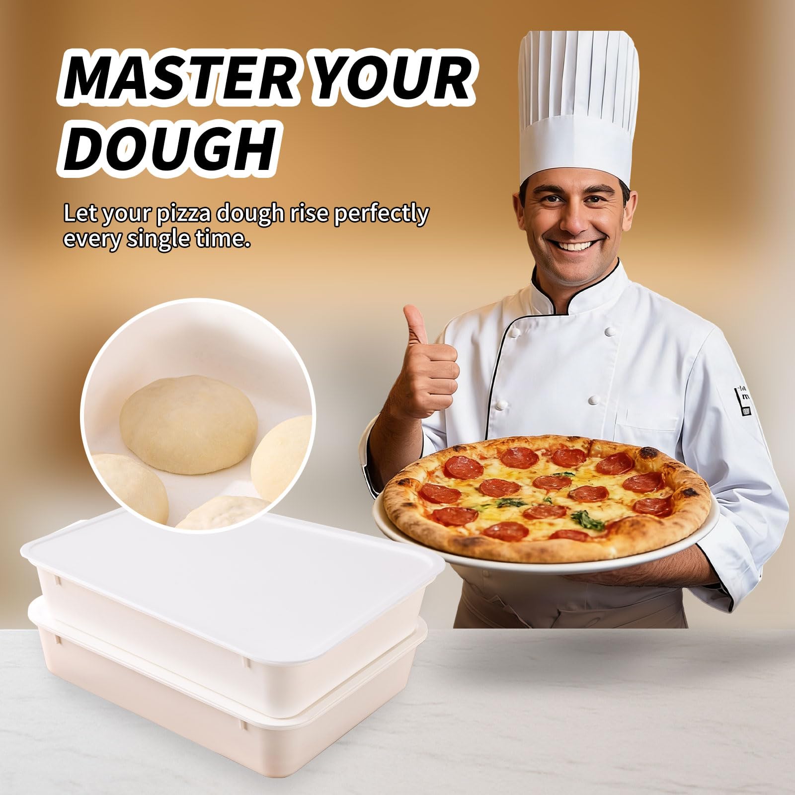XUOHEAD box on kitchen counter with pizza tools, simplifies meal prep