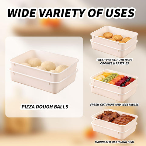 XUOHEAD stacked trays in fridge optimizing space and organized storage