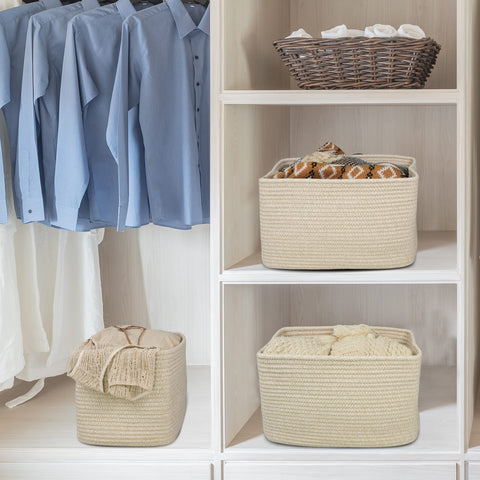 XUANGUO basket on shelf demonstrating neat organization benefit