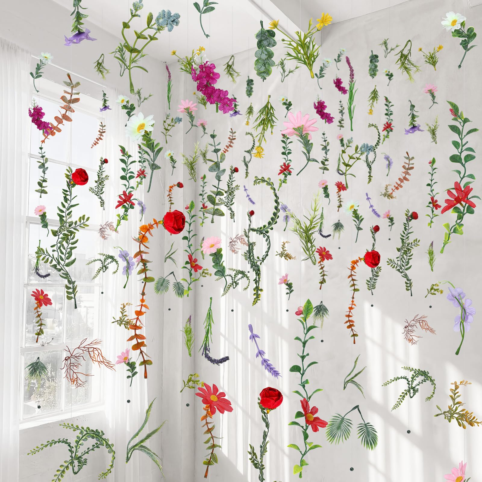 XunYee garlands styled on a ceremony arch creating an instant floral backdrop