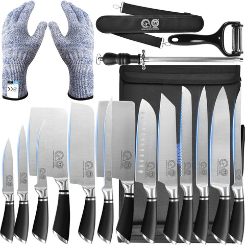 XYJ front packaging and roll bag showing complete 13-piece set for organized transport