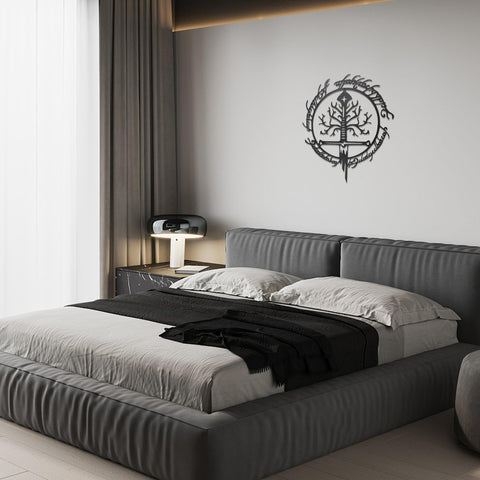Xyverart installed in living room, adds fantasy ambiance to space