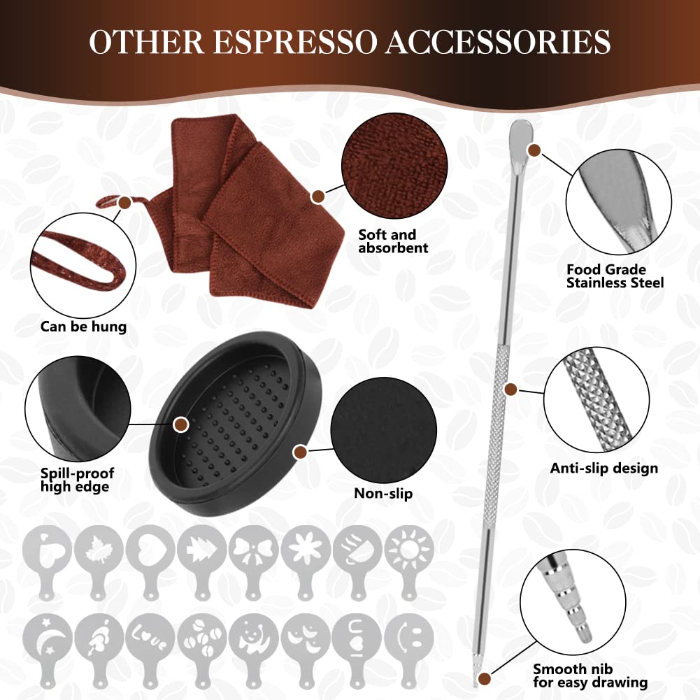 Y-Step latte art pen and stencils enabling clean coffee decoration and creative presentation