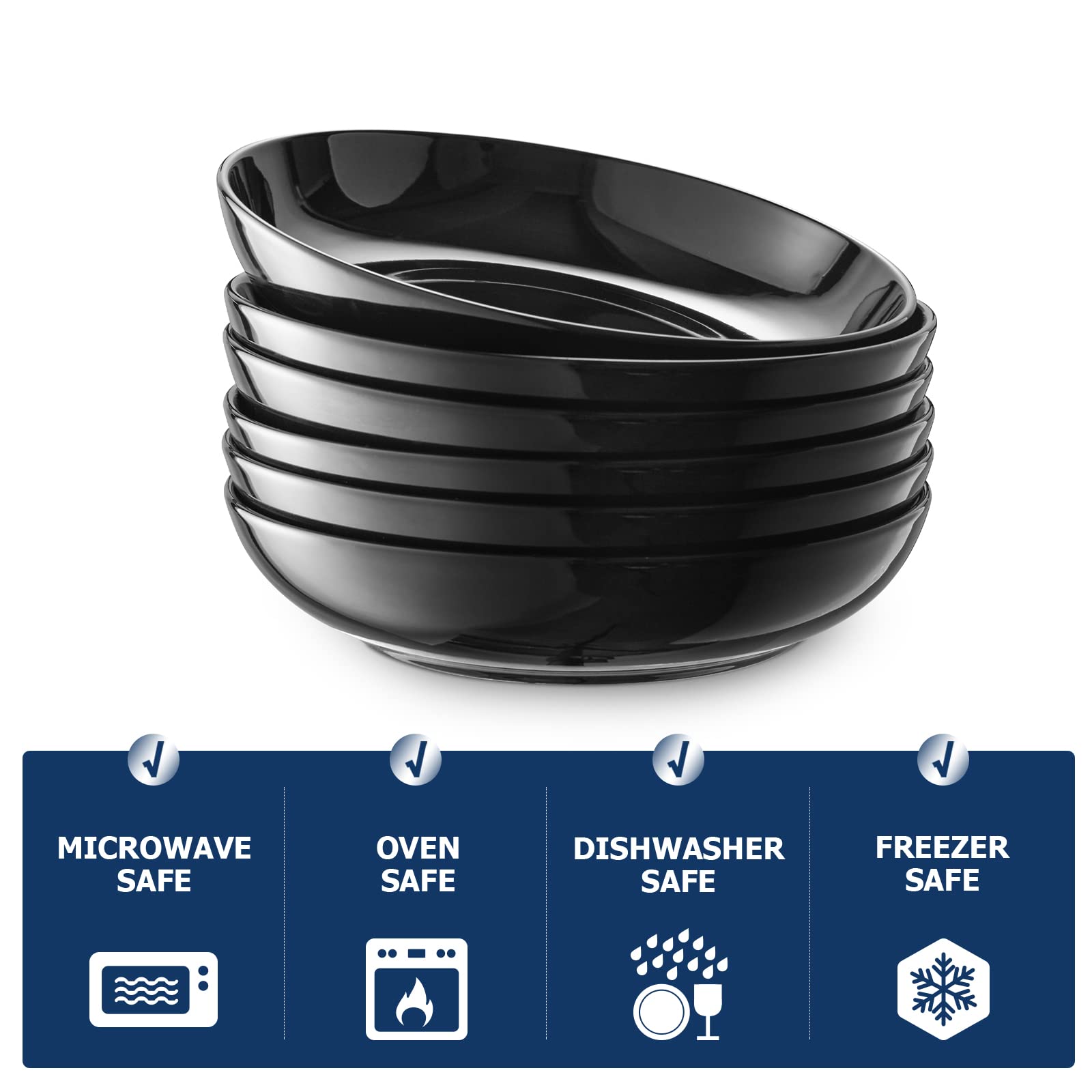 Y YHY bowls styled on table showing elegant black finish and serving versatility benefit