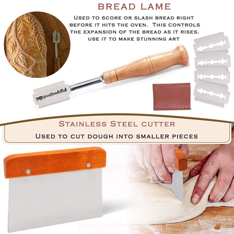 YAANI Danish dough whisk mixing wet dough quickly for smoother hydration