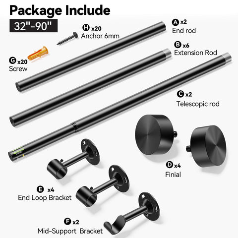 YaFex ceiling mount setup illustrating versatile installation options