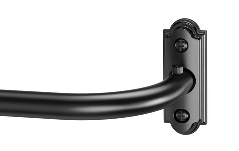 YaFex front view of complete 32–144 inch rod set showing included brackets for strong installation