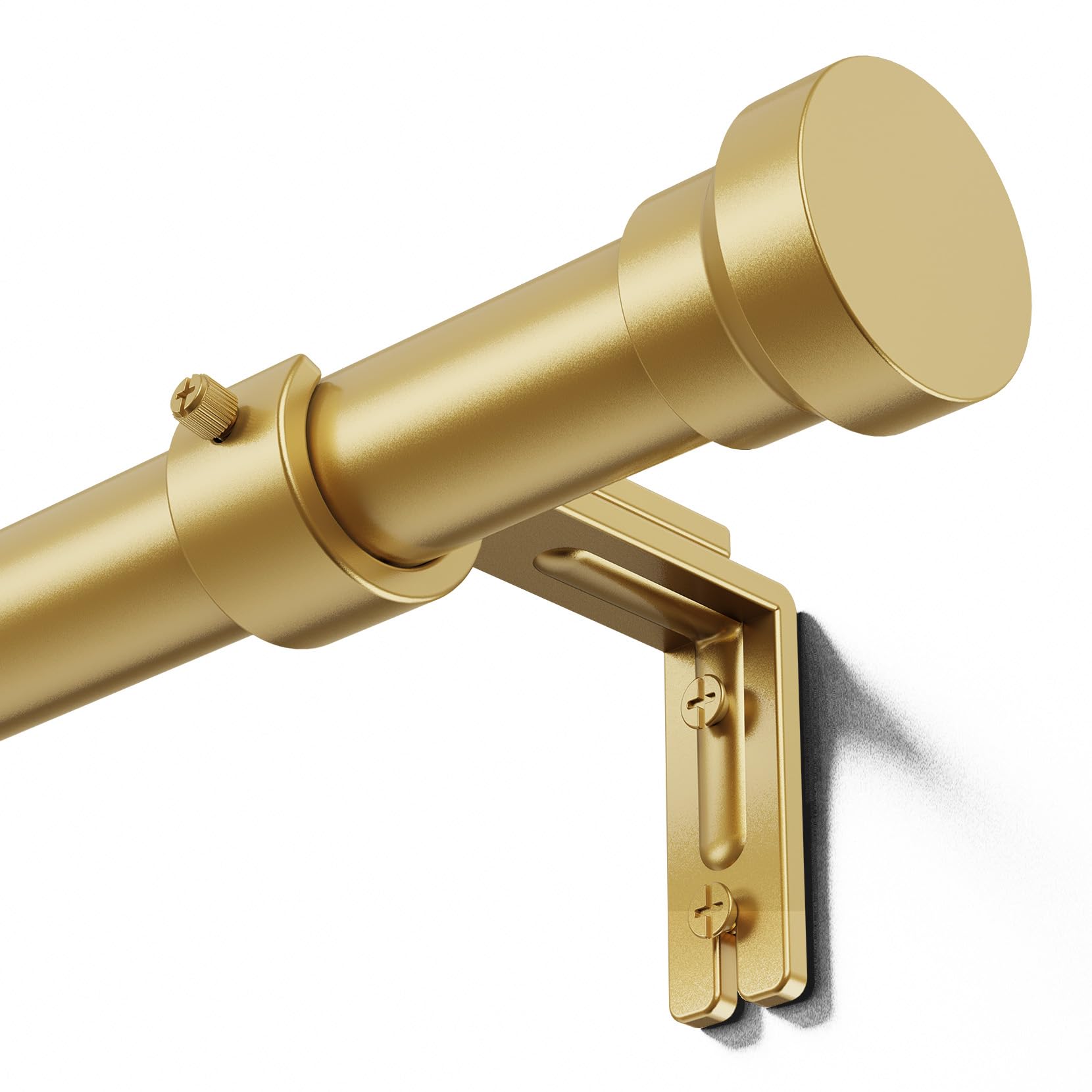 YaFex gold rod front view showing sleek finish and modern look benefit durability