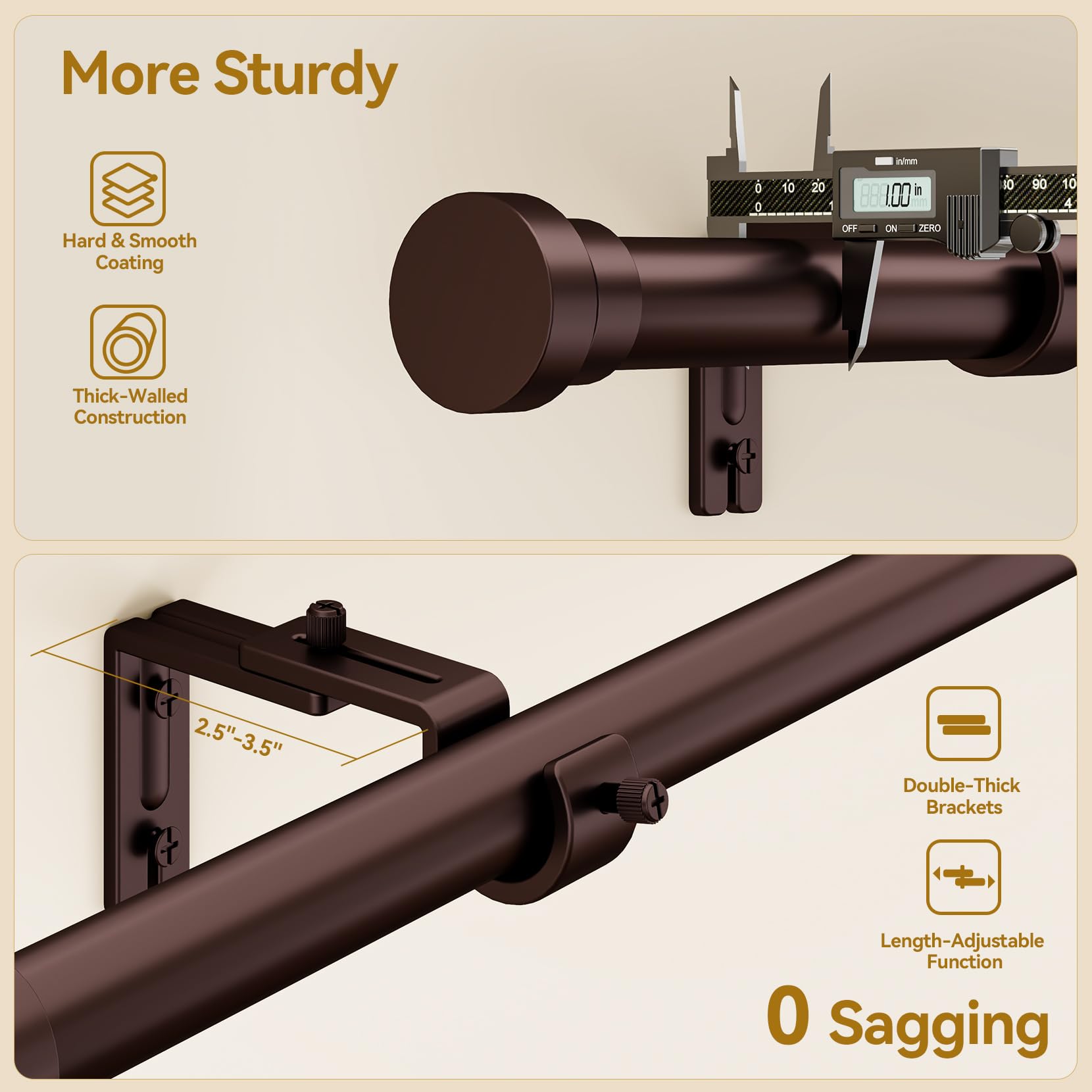 YaFex telescoping section detail showing smooth extension for perfect fit