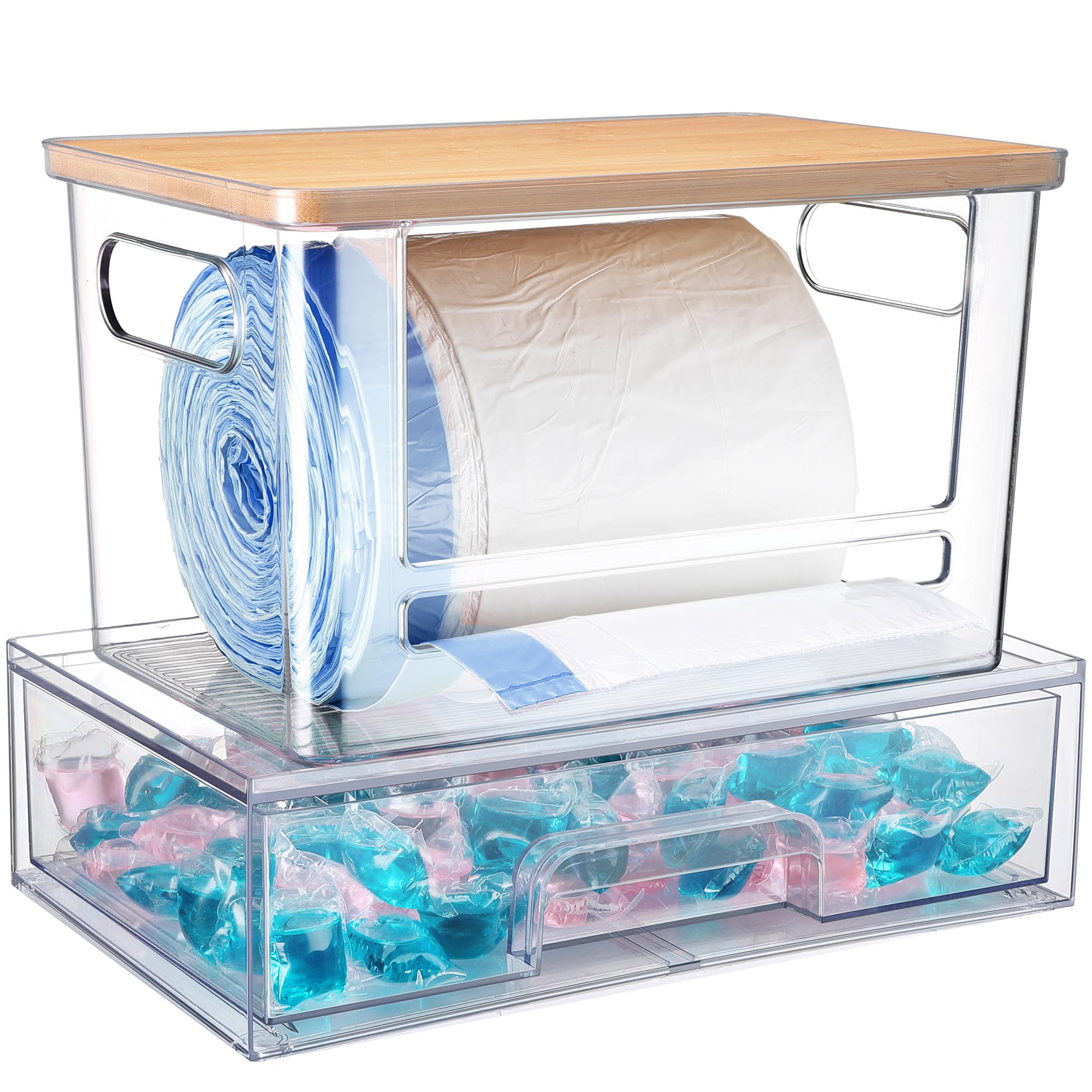 YAFFWA front view of under-sink set showing organized storage benefit