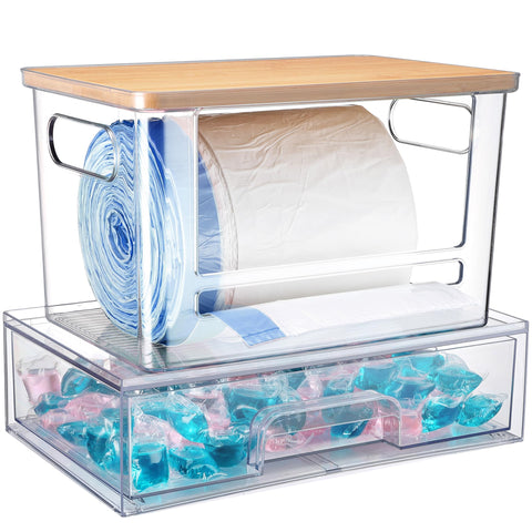 YAFFWA front view of under-sink set showing organized storage benefit