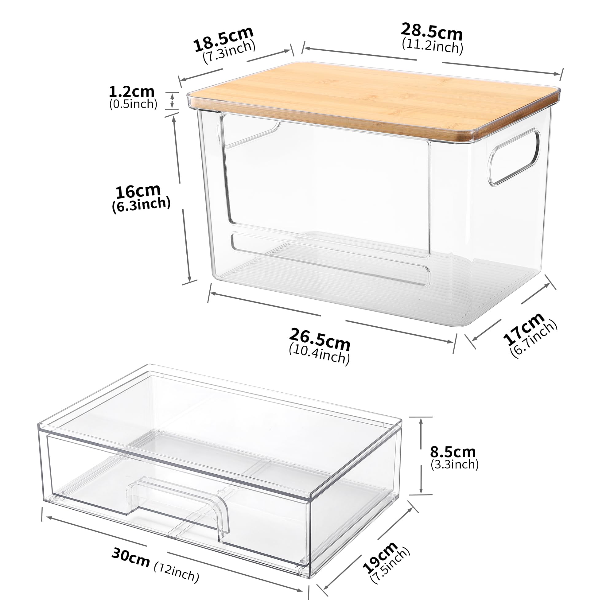YAFFWA set on kitchen counter creating neater countertop appearance benefit