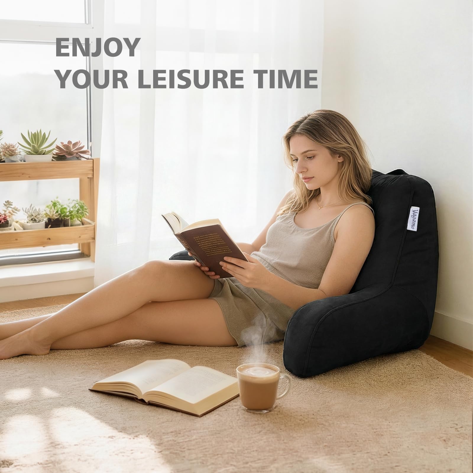 Yagamo lifestyle in living room conveying cozy support for lounging