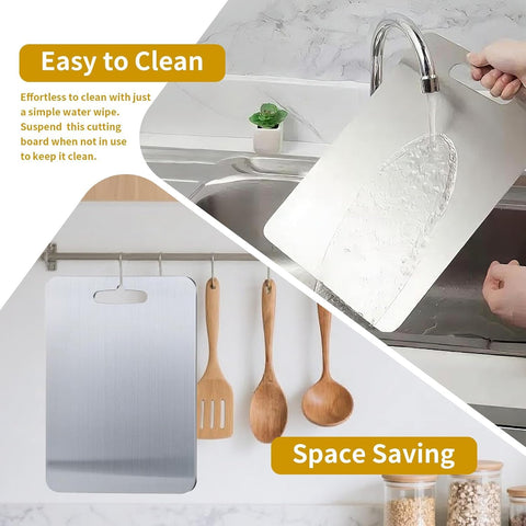 Yainmos dual-sided detail showing separate sides for meat and produce prep benefit
