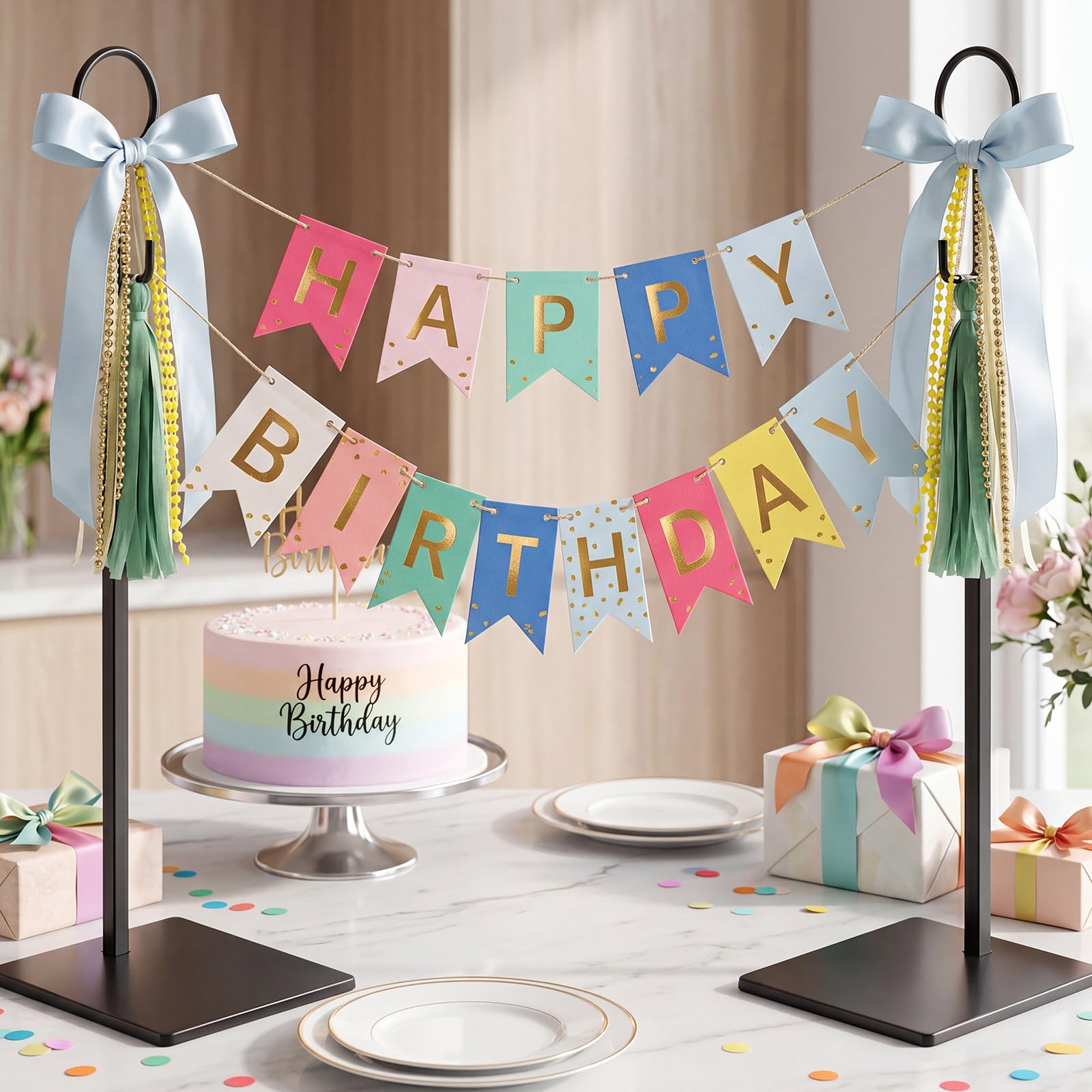 Yalikop tabletop display at event showing elegant signage presentation for guests