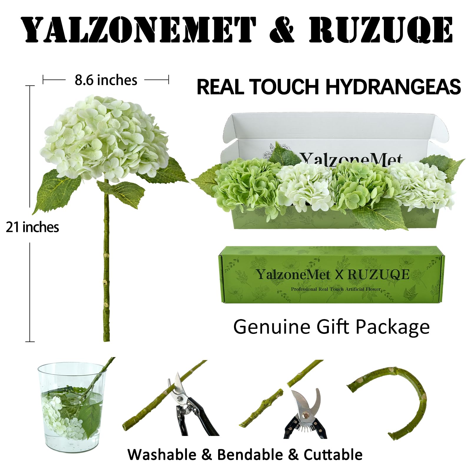 YalzoneMet bent stems and three leaves demonstrating flexible shaping benefit