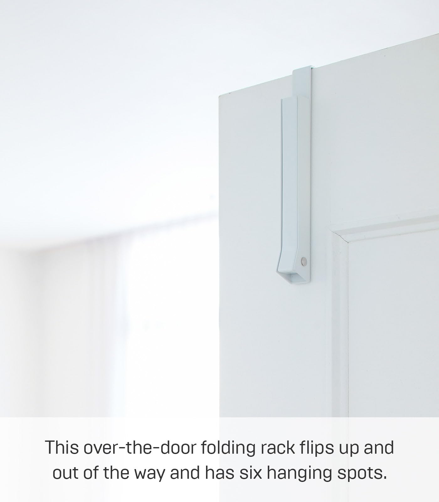 YAMAZAKI wall-mounted rack offering stable hanging solution